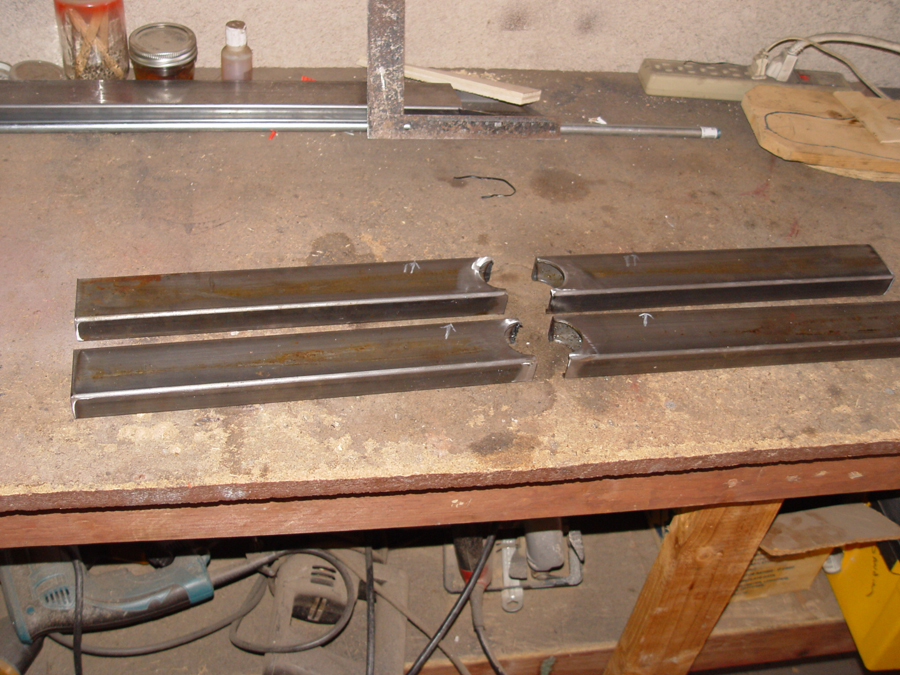 Photo of swing arm fabrication
