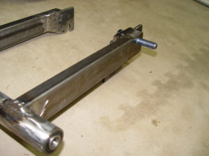 Photo of lower shock mounting bolt