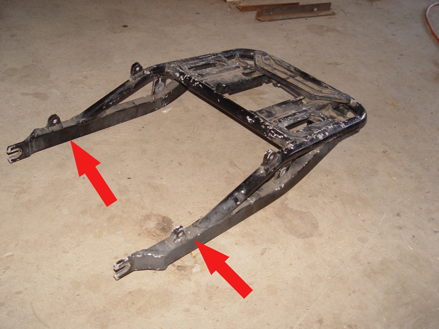 Photo of Kawasaki cargo case frame mount