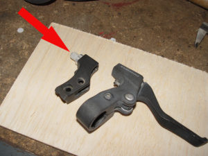 Photo of usable part of brake lever guide