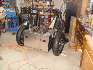 Photo from rear of installed body panels